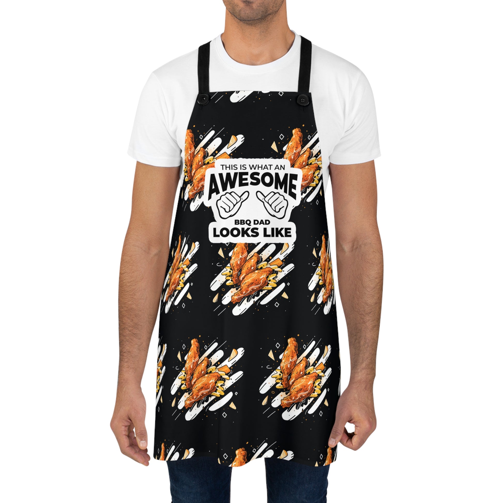 Black Apron for the Awesome BBQ Dad