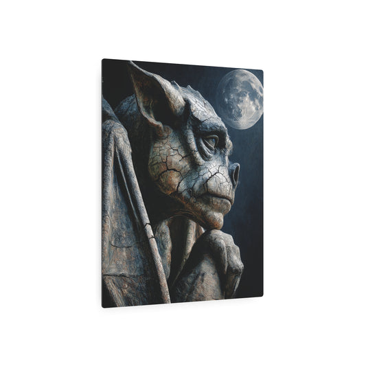 Salvador Dali Inspired Gothic Gargoyle Metal Wall Art Sign - Metal Wall Art Print