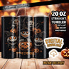 Halloween PNG Pumpkin Faces Tumbler Wrap png, 20 oz Skinny Sublimation