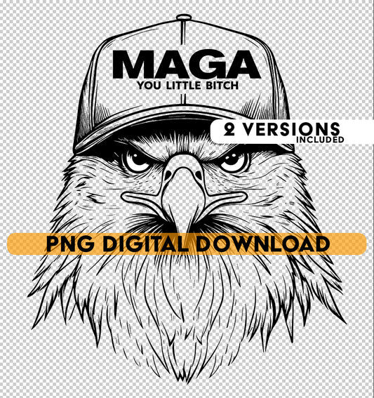 Trump MAGA hat, Donald Trump Mad Eagle | Digital Download | Trump Assasination | Trump 2024 | Trump Designs  | PNG Bundles | Trendy PNG file