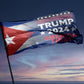 Trump 2024 Flag America First Cuban Flag, 60"x36"