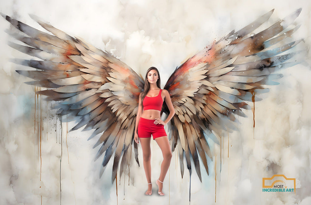 14 Super High Rez Enchanted Artistic Seraph Wings - Digital Studio Backdrops