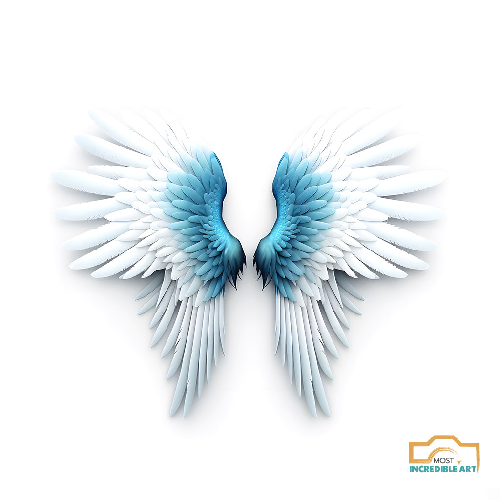 24 Enchanted Complimentary Color Wings - Ethereal Angelic Backgrounds, V1