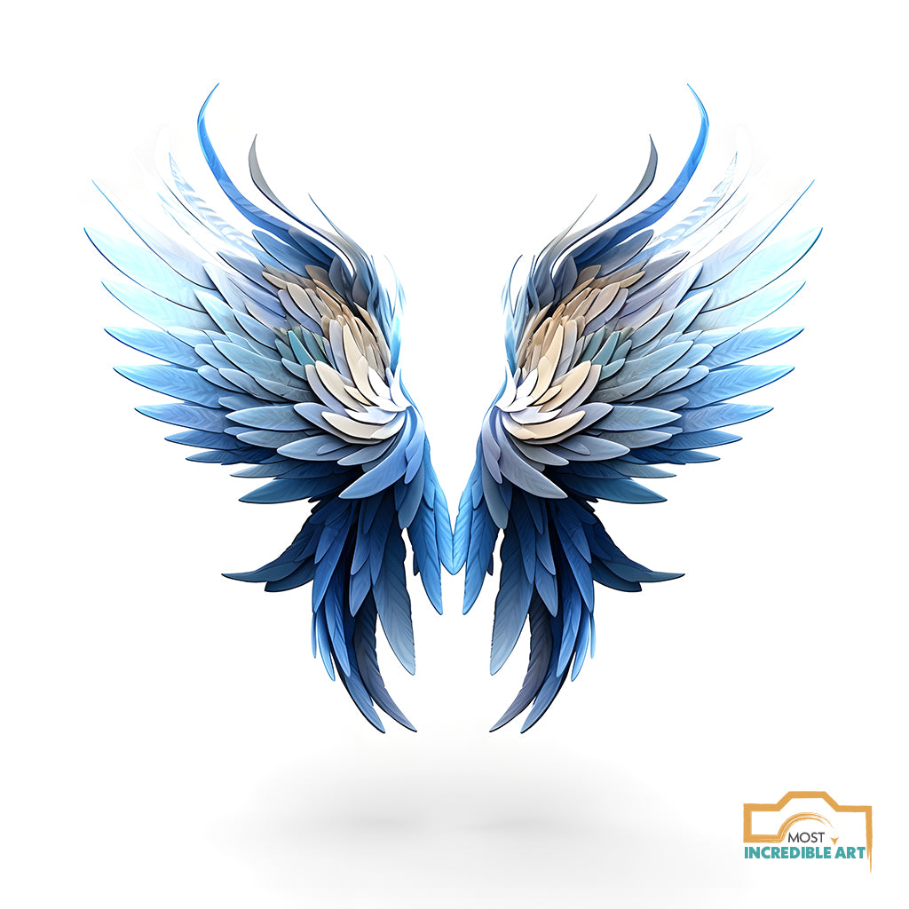 24 Enchanted Complimentary Color Wings - Ethereal Angelic Backgrounds, V1