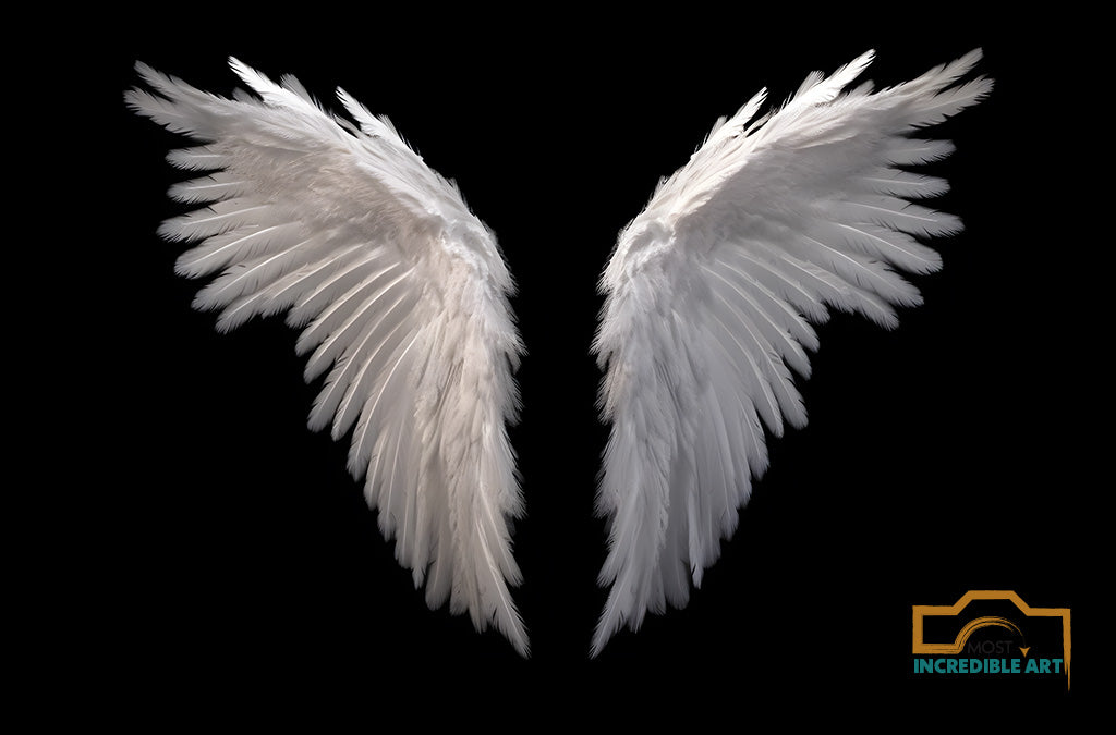 33 Enchanted Celestial Wings - Ethereal Angelic Backgrounds, Digital Studio Backdrops