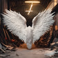 Celestial Wing Overlays - Ethereal Wings on Abandoned Buildings Pack (17 backdrops)