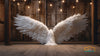 24 Enchanted Celestial Wings - Ethereal Angelic Backgrounds, Digital Studio Backdrops