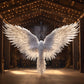 24 Enchanted Celestial Wings - Ethereal Angelic Backgrounds, Digital Studio Backdrops