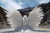 Enchanting Celestial Wings - 20 Digital Backgrounds of Wings on Majestic Mountains