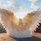 Enchanting Celestial Wings - 20 Digital Backgrounds of Wings on Majestic Mountains