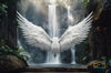 25 Ethereal Angel Wings Overlay for Tropical Jungle with Waterfalls Backdrops