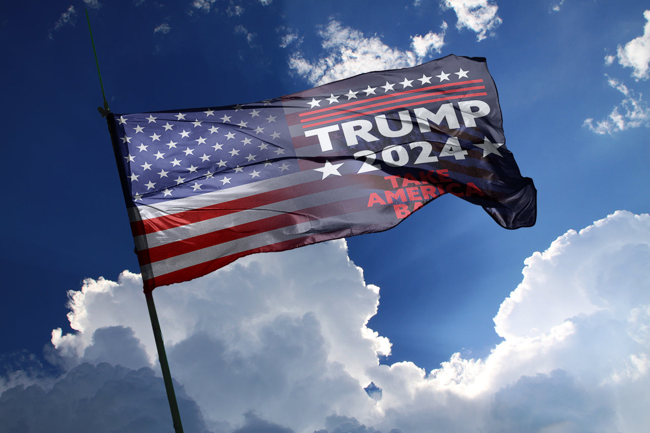 Trump 2024 Flag - Take America Back