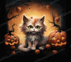 Cute Halloween Kitten Tumbler Insert - Instant Download for 20oz Tumblers - Digital Design - Digital Download Insert