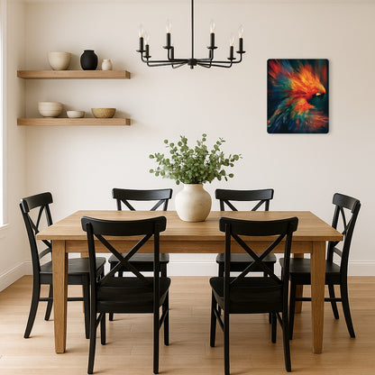 Avian Symphony Metal Wall Art - Joan Miro Inspired Abstract Print