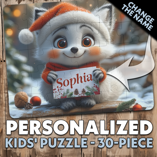 Artic Fox Christmas Gift Idea, Holiday Puzzles