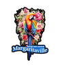 Jimmy Buffett Sticker Decal | Wastin' Away in Margaritaville - Black