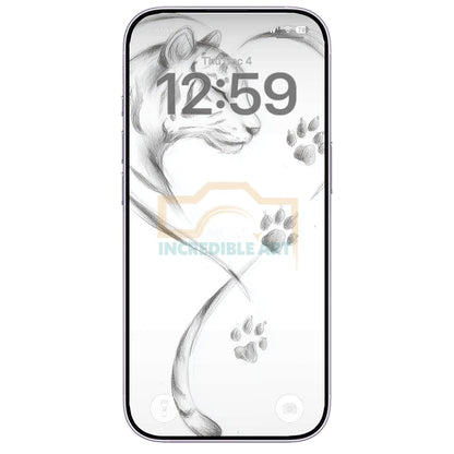 cute-animals-sketch-drawings-digital-pack-vertical-backgrounds-phone-backgrounds-digital-download