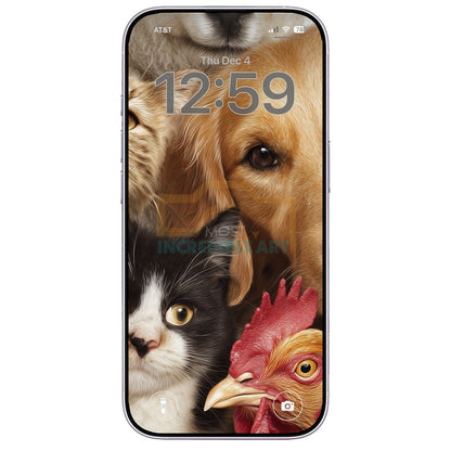 animal-selfies-digital-wallpaper-vertical-backgrounds-iphone-wallpapers-phone-backgrounds-digital-download