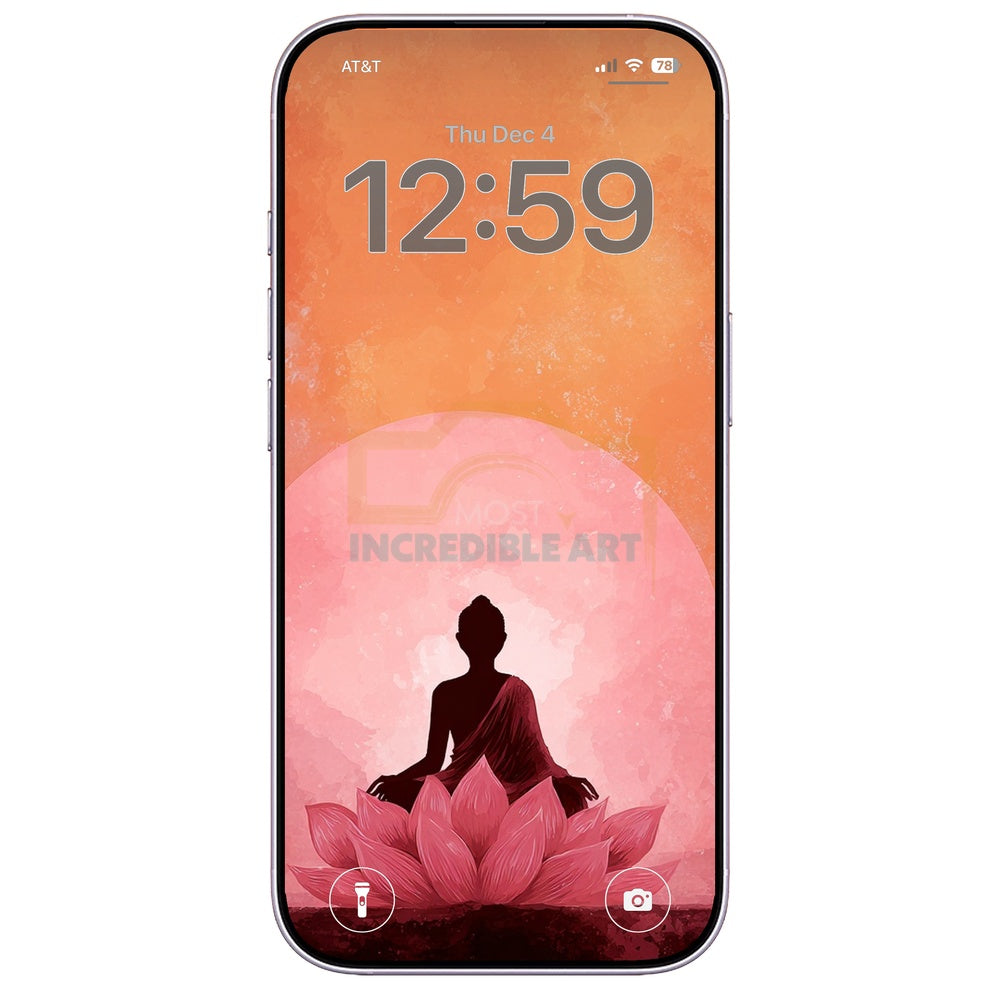 meditation-lotus-flower-buddha-digital-download-phone-backgrounds-digital-download