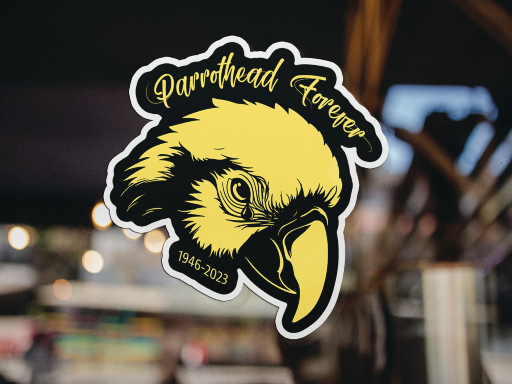 Jimmy Buffett Stickers - Parrotheads Forever Decal