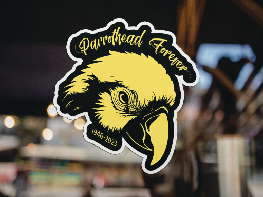 Jimmy Buffett Decal Sticker - Parrotheads Forever Decal