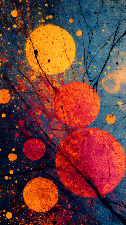 Free iPhone Backgrounds - Jackson Pollock Inspired