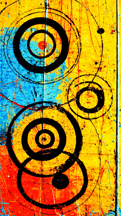 Free iPhone Backgrounds - Jackson Pollock Inspired
