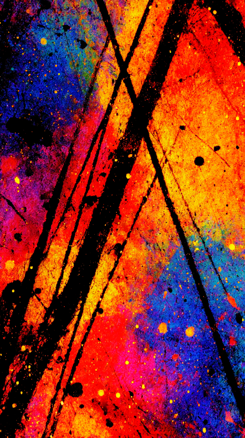 Free iPhone Backgrounds - Jackson Pollock Inspired