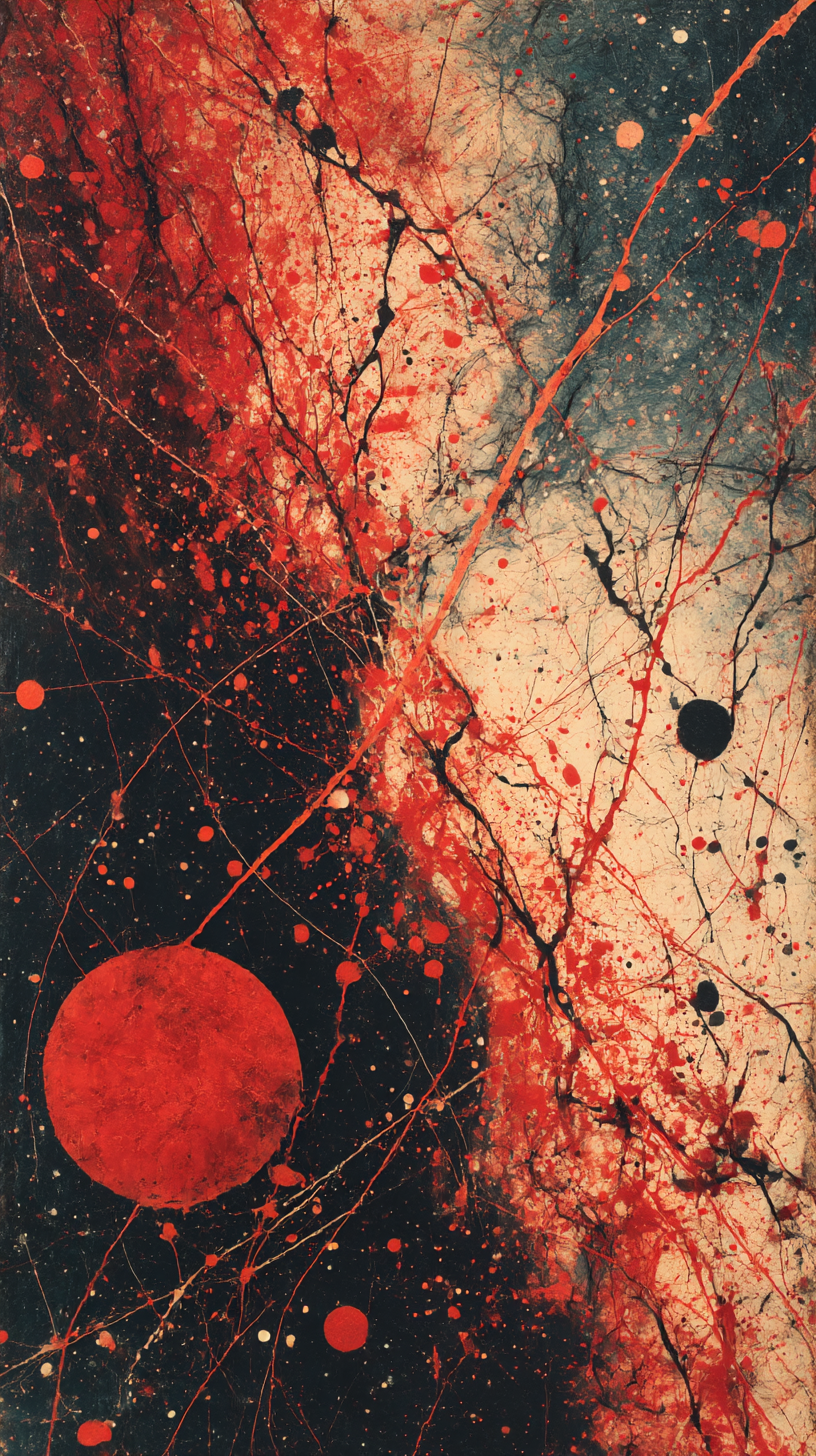 Free iPhone Backgrounds - Jackson Pollock Inspired