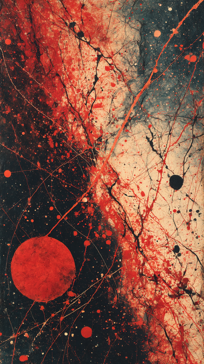Free iPhone Backgrounds - Jackson Pollock Inspired