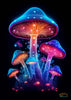 Illuminate Your Space with Captivating Digital Mushroom Neon Art | Set of 4 High-Resolution Downloads