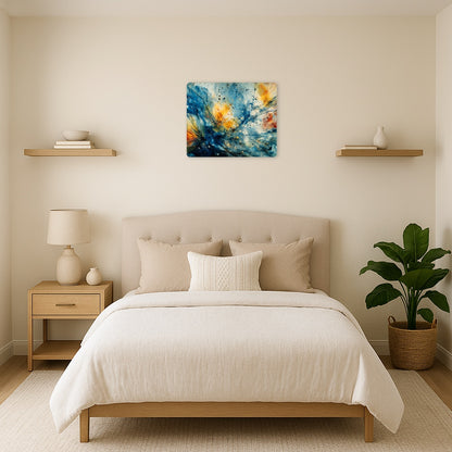 Jasper Johns-Inspired Metal Wall Art - Encaustic Print Decor