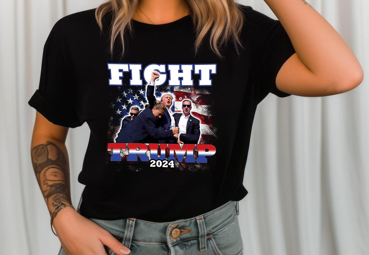 Trump Fist Pump, Trump Shot Shirt, Patriot Trump, Trump 2024, MAGA, Trump Shirt, Trump 47, America Fight, Trump Tee, President Trump