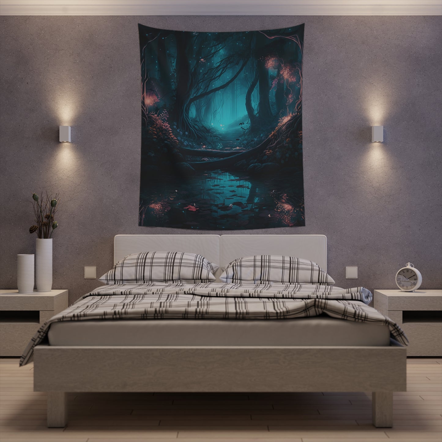 Majestic fantasy forest - Printed Wall Tapestry