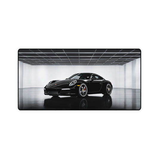 Sleek and Stylish: Black Porsche Desk Pad for Computer