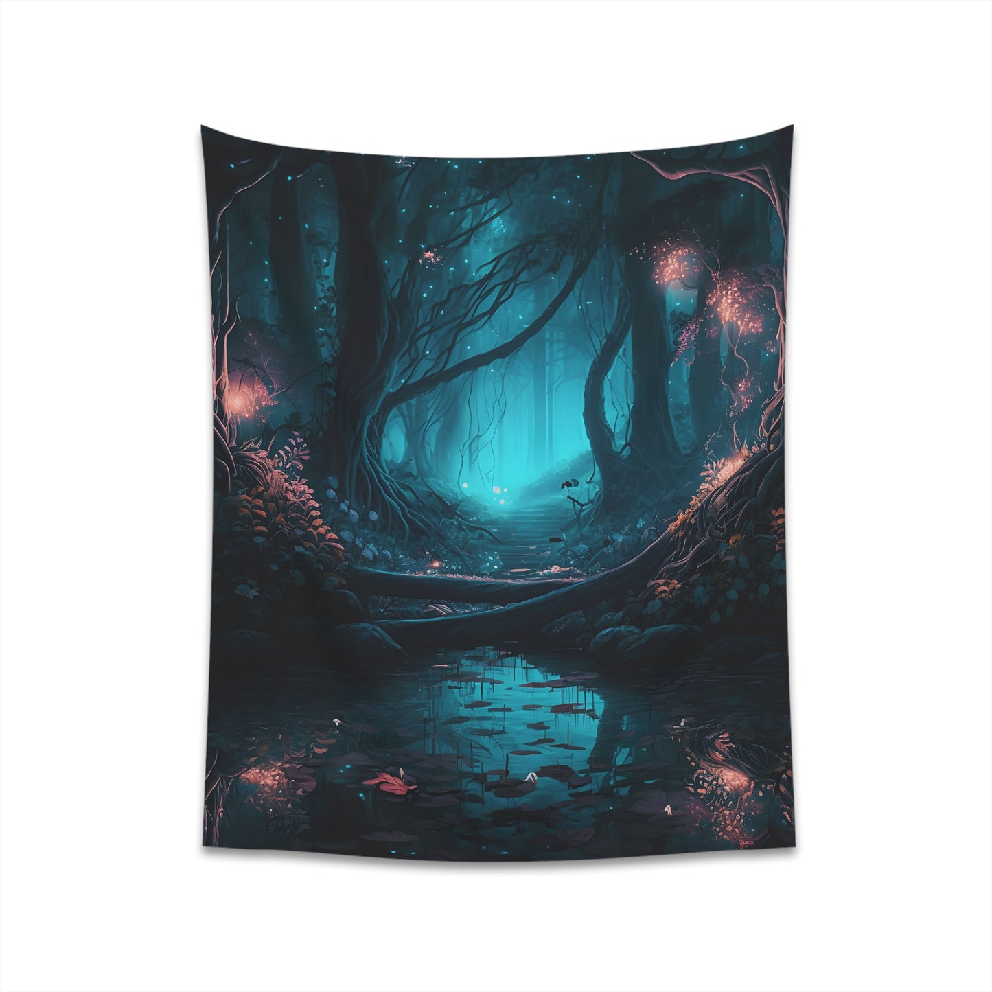 Majestic fantasy forest - Printed Wall Tapestry