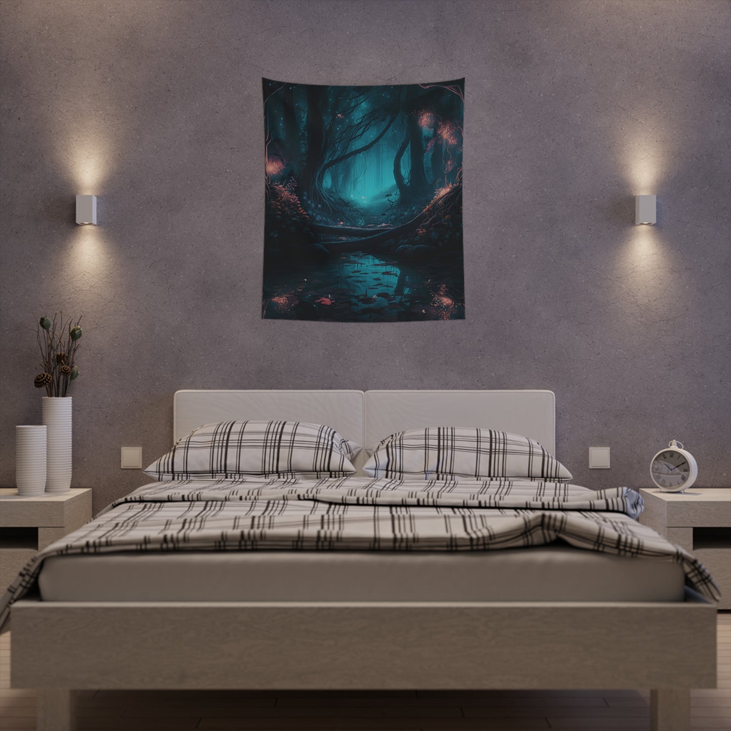 Majestic fantasy forest - Printed Wall Tapestry