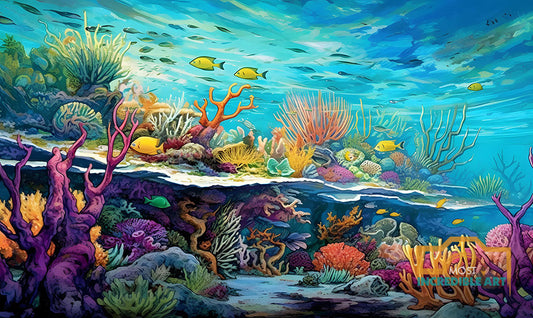 Seaside Serenity: Tranquil Underwater Views Off the Key West Coast