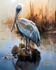 An Exquisite Watercolor Painting Of A Pelican 2 - Wall Art