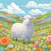 An Illustration Of Adorable Sheep Art Reminiscent Of B 1