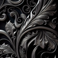 Free iPhone Backgrounds - shiny blackest black and golden swirls