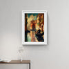 Abstract Oil painting of Venice at night