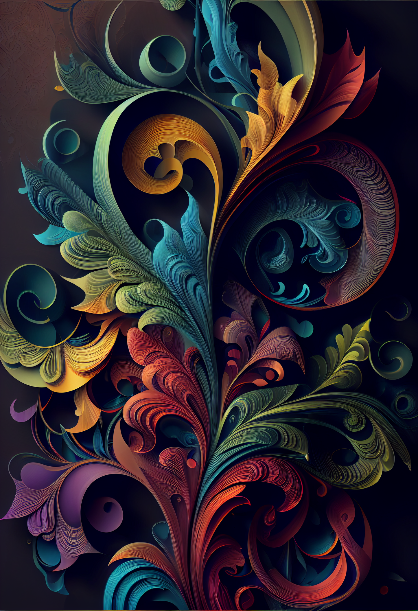 Free iPhone Backgrounds - Vibrant Color Swirls
