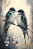 Two Swallows on the Branch Wall Art - Digital Download