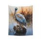 Huge Custom Printed Art Tapestry of a Key West Style Watercolor Pelican