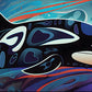 Orca watercolor whale art